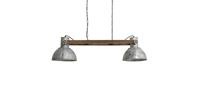 Light & Living Light&Living Hanglamp 2L Elay hout weather barn-vintage zilver 110 x 30 x 30