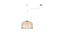 Good&Mojo Hanglamp Borneo bamboe enkel kap naturel, L