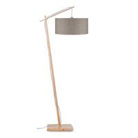 Good&Mojo Vloerlamp Andes bamboe h.176cm/kap 47x23cm eco linnen, licht