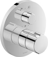 Duravit Wannenthermostat »C.1« Unterputz m. Ab- u. Umstellventil m. runder Rosette Ø 170 mm - Chrom