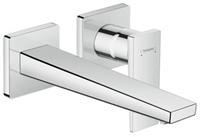 HG 2-Loch Waschtischarmatur Unterputz Metropol F-Set chrom langer Auslauf - Hansgrohe