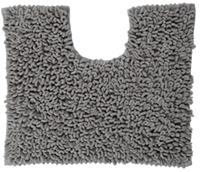 Twist toiletmat microfiber 45x50 grijs