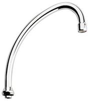 Grohe draaibare buisuitloop 185mm hoog, chroom