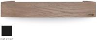 Looox Wooden Shelf BoX 60cm - met mat zwarte bodemplaat