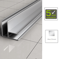 Boss&wessing BWS Hoekprofiel 90 graden t.b.v. Glaswand 1 cm