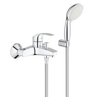 Grohe Eurosmart badkraan met doucheset, chroom