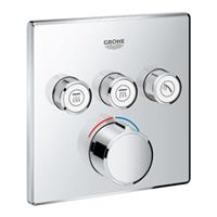 GROHE Unterputzmischer SmartControl29149 eckig FMS 3 Absperrventile chrom