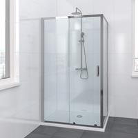 Bruynzeel Lector Ii lector ii draaideur 1-dlg 100 x 200 cm. matzilver-clean glas