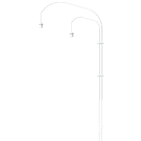 Vita Willow Wall - Wandbevestiging - Double - Wit