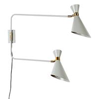 Zuiver wandlamp Double Shady grijs 60 x 14.5 x 87