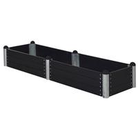 Plus Danmark Plantenbak vuren geimpregneerd Pipe zwart 80 x 270 x 36 cm