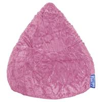 home24 SITTING POINT Sitzsack Fluffy L Rosé Webstoff 70x90x70 cm (BxHxT)