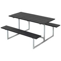 Plus Danmark Kinderpicknicktafel vuren geimpregneerd Basic zwart 110 x 110 x 57 cm (B x L x H)