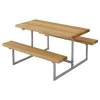 Plus Danmark Kinderpicknicktafel lariks geolied Basic 110 x 110 x 57 cm (B x L x H)