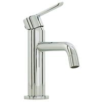 Nemo Spring Lana wastafelmengkraan eengreeps met vaste bek met automatische lediging chroom 201101C+97 8301C
