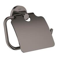 Grohe Essentials closetrolhouder met klep hard graphite 40367A01