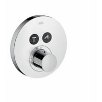 Axor Starck ShowerSelect Round Thermostat Unterputz für 2 Verbraucher, Farbe: Chrom - 36723000 - Hansgrohe