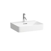 VAL Möbel-Waschtisch, 1 Hahnloch, mit Überlauf, 550x420, weiß, Farbe: Weiß - H8102820001041 - Laufen
