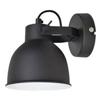 Urban interiors Wandlamp Industrial Large Ø14cm Vintage black