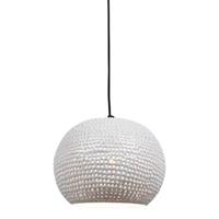 Urban interiors Hanglamp Spike bol glossy white 27 cm