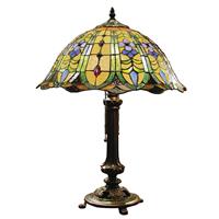 Clayre & Eef Tafellamp met tiffanykap compleet Ø 40x53 cm 2x E27 max 60w
