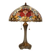 Clayre & Eef Tafellamp tiffany compleet Ø 46x64 cm 2x E27 max 60w