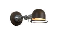 Lucide wandlamp Honore 1 - roest bruin