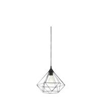 Hanglamp Tarbes zwart grote fitting E27