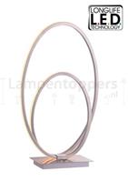 Tafellamp Ophelia Oval Led RVS 42cm