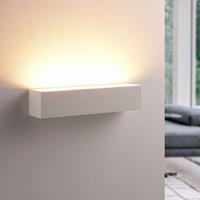 lampenwelt Santino - wandlamp van wit gips