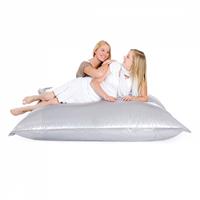 Beliani XXXL Zitzak 180 x 230 - Beanbag - Kussen - ZILVER