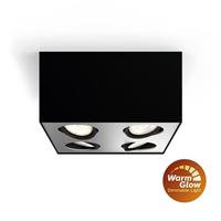 philips opbouwspot MyLiving Box LED Zwart 4 x 4.5W