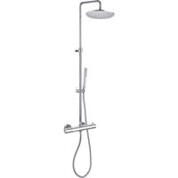 Paffoni Light Douchecombinatie set H126.5cm diameter: 22.5cm 70cm Chroom ZCOL638LIQCR