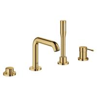 GROHE Essence New afbouwdeel voor 4-gats badrandcombinatie met omstel incl. baduitloop, handdouche en doucheslang 200cm cool sunrise 19578GL1