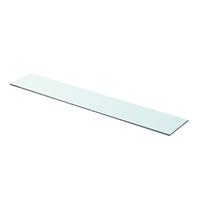 Wandschap transparant 90x15 cm glas