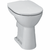 Jika Lyra Plus Closet H45xB36xD47cm Vlakspoel Keramiek Wit h8253870002061