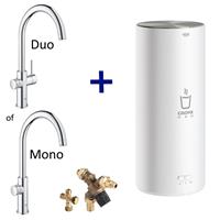 grohe Kokendwaterkraan  Red New L Size Boiler MONO of DUO (RVS of Chroom) C Uitloop