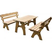 Tuinbankje.nl Freital 3-delig picnickset 150cm