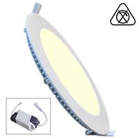 BSE LED Paneel Slim - Ø30 Warm Wit 2700K - 24W Inbouw Rond - Mat Wit Aluminium