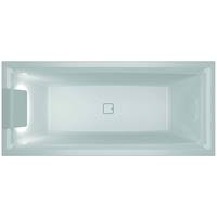 Riho Ligbad  Still Square met LED en Hoofdsteun 180x80 cm Acryl Wit (Links)