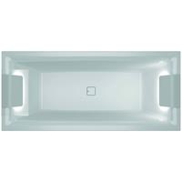 Riho Ligbad  Still Square met LED en Hoofdsteun 180x80 cm Acryl Wit (Links en Rechts)