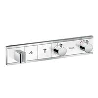 Thermostat Unterputz RainSelect Fertigset 2 Verbraucher weiss/chrom-'41061881' - Hansgrohe