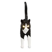 Seletti Jobby The Cat Tischlampe Schwarz/Weiß