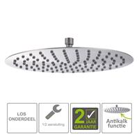 Boss&wessing BWS Hera Hoofddouche UFO 30cm Ultra plat Rond 304-RVS