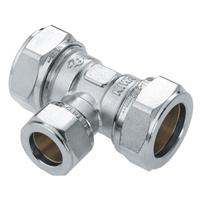 Bonfix knelkoppeling - T-stuk - 15mm x 15mm x 15mm - Vertint Messing
