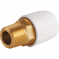 wavin Hep2o w puntstuk 1/2"bux15 mm, wit