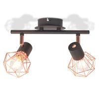 vidaXL Deckenlampe mit 2 LED-Glühlampen 8 W Mehrfarbig