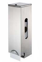 Geesa Public Area closetroldispenser v. 3 rollen RVS geborsteld 911233