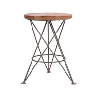 Kruk Paris 35x35x52 cm Grijs Metaal