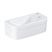 Grohe Euro Keramiek fontein 37x18 cm. met kraangat en overloop wit